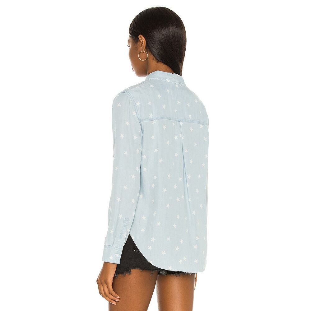 Rails Ingrid Button Down Shirt Top Light Vintage Stars – Size Small – Sold Out - Picture 3 of 16